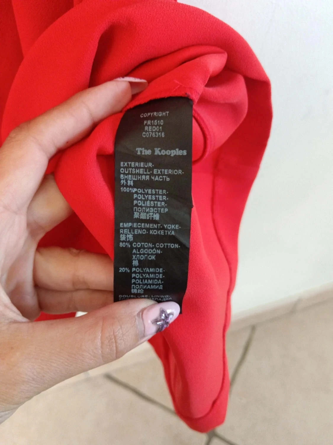 C128 red dress The Kooples M – photo 4